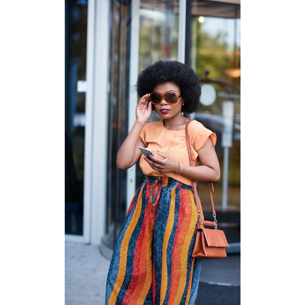 Heritage Clothings Thabisa Palazzo Trouser Pants Size S 100% Cotton